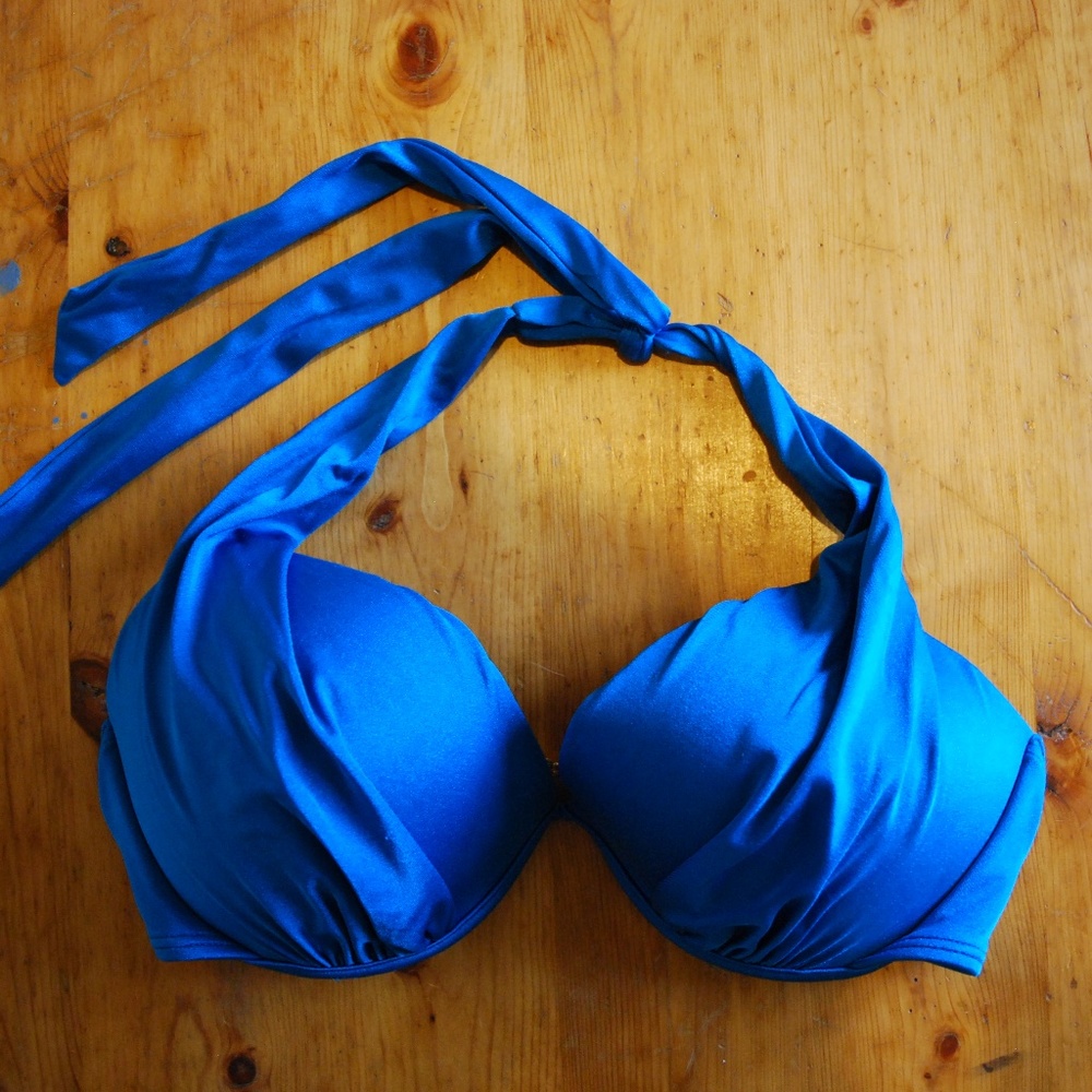 Victoria's Secret Bathing Suit Top -- Blue